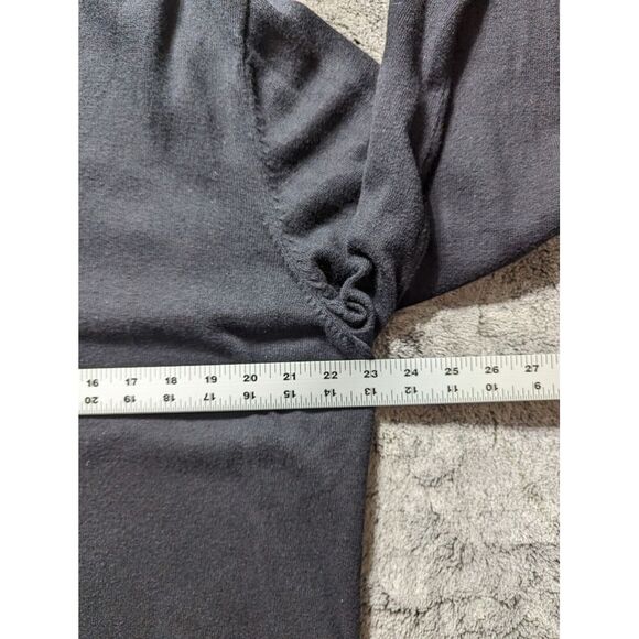 Eddie Bauer Long Sleeve V Neck Sweater Mens Size Large Tall Black Cashmere Blend - Picture 7 of 10